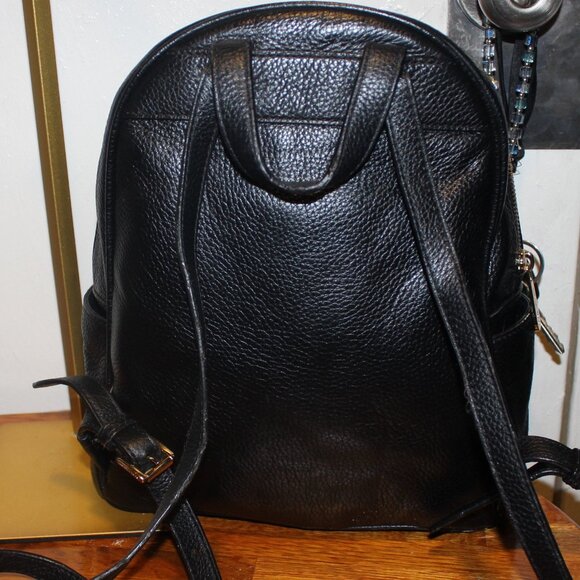 New $398 Michael Kors Pebbled Leather Studded Abbey Backpack Bag Purse main image 4